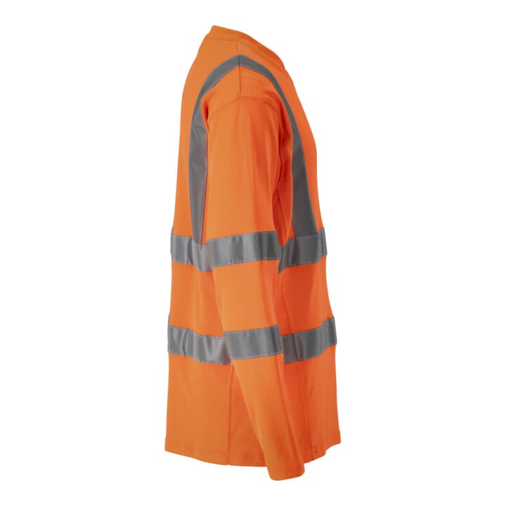 Mascot T-Shirt V-Ausschnitt lange Ärmel hi-vis orange Gr. L