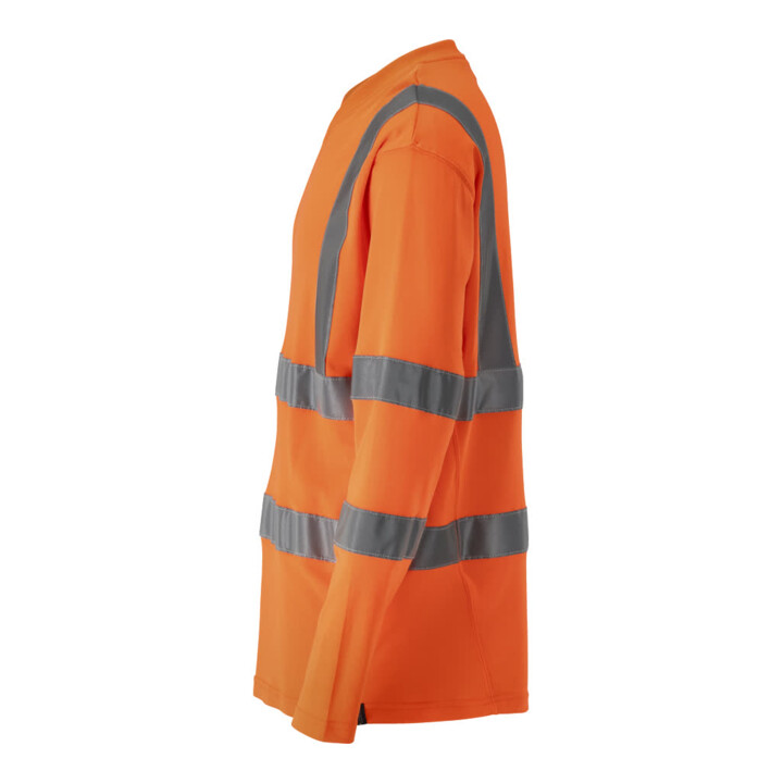 Mascot T-Shirt V-Ausschnitt lange Ärmel hi-vis orange Gr. M