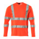 MASCOT T-Shirt V-Ausschnitt lange Ärmel hi-vis rot Gr. XL