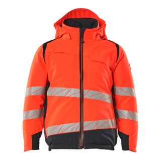 Mascot Winterjacke Kinder CLIMASCOT® Futter Gr. 140 Hi-vis rot/schwarzblau