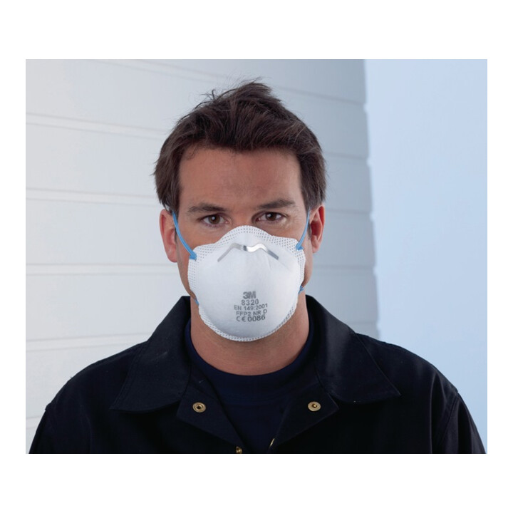 Masque de protection respiratoire 8320 EN 149:2001 + A1:2009 FFP2 NRD 10 pcs/car