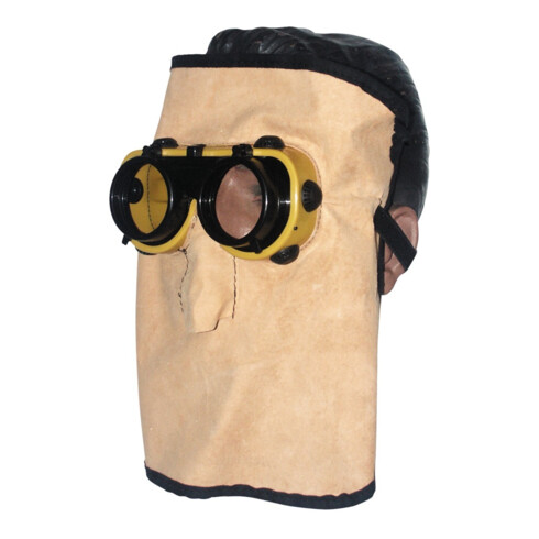 Masque en cuir / masque lunettes court