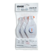 Masque respiratoire jetable Uvex (NR) FFP2 uvex silv-Air 5210, valve d'expiration 360°.