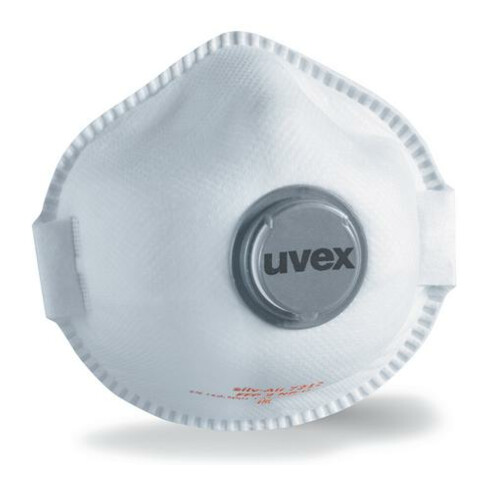 Uvex Masque de protection respiratoire jetable (NR)-A FFP2 uvex silv-Air e, valve d’expiration 360°