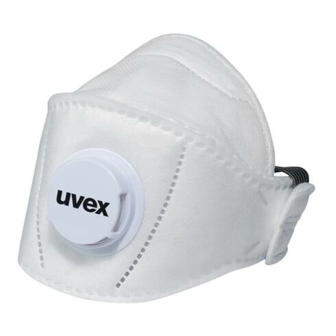 Masque respiratoire jetable Uvex (NR) FFP3 uvex silv-Air 5310+, valve d'expiration 360°.