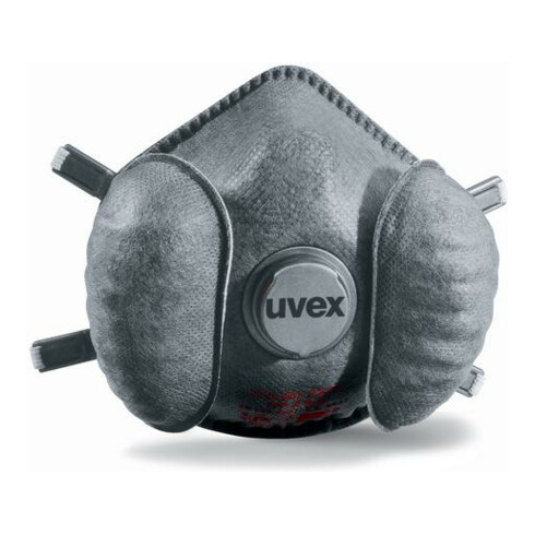 Masque respiratoire Uvex réutilisable (R) FFP2 uvex silv-Air e, valve d'expiration 360°, valve d'inhalation