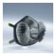 Masque respiratoire uvex réutilisable (R) FFP3 uvex silv-Air e, valve d'expiration 360°, valve d'inhalation