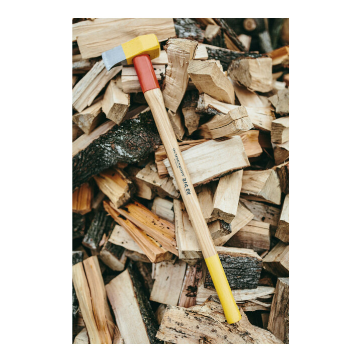 Masse à fendre BIG-OX® 3000 g grand surface de frappe, nez manche Hickory OCHSEN