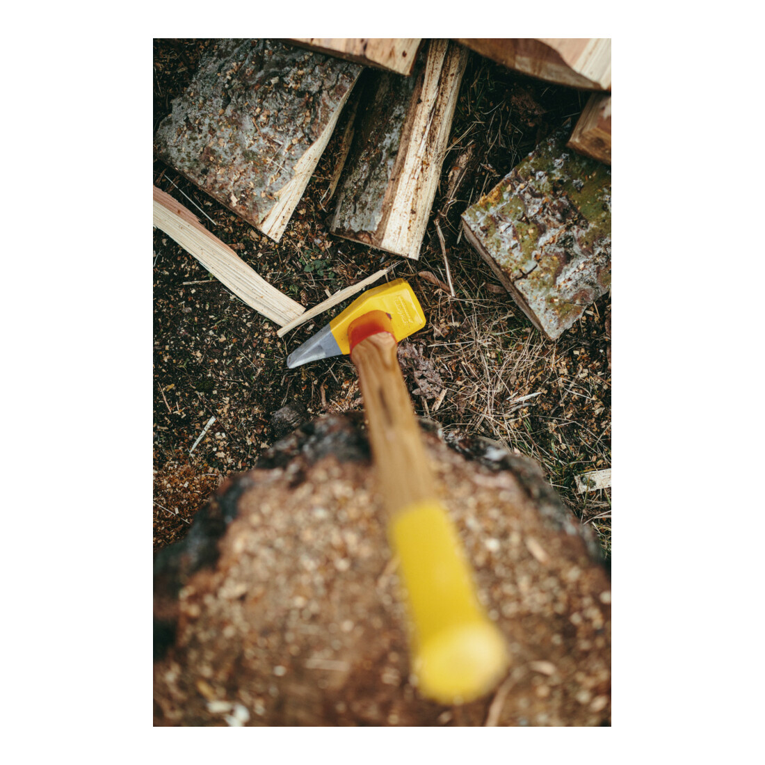 Masse à fendre BIG-OX® 3000 g grand surface de frappe, nez manche Hickory OCHSEN
