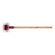 Masse SIMPLEX D. tête 140 mm L. 1045 mm mi-dur super-plastique blanc Hickory HAL-1