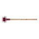 Masse SIMPLEX D. tête 140 mm L. 1045 mm mi-dur super-plastique blanc Hickory HAL-1