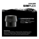 Masse SIMPLEX D. tête 80 mm L. 800 mm super-plastique blanc/caoutchouc noir hick-4