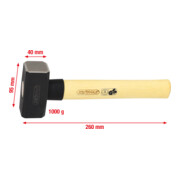 Moufle KS Tools avec manche en frêne-2