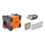 Master Luftreiniger Komplettpaket H - Heylo PF 1000, PF 1000 + Schlauch Ø 205 + Filter: 5 x G4, 1 x H14 (H-Klasse)