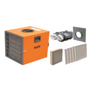 Master Luftreiniger-Komplettpaket H - Heylo PF 1400, PF 1400 + Schlauchanschluss + Schlauch Ø 205 + Filter: 5 x G4, 1 x H14 (H-Klasse)