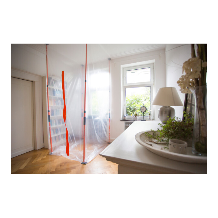 Master Staubschutzwand Heylo HEYWALL Basis-Paket, 4 Systemstangen (bis 3,60 m Höhe)