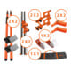 Master Staubschutzwand Heylo HEYWALL Plus-Paket, 4 Systemstangen (bis 3,60 m Höhe)-1