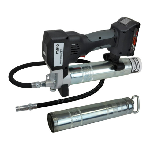 MATO Presse à graisse sans fil 18V/2Ah PREMIUM-S-LS AMPShare avec chargeur et batterie