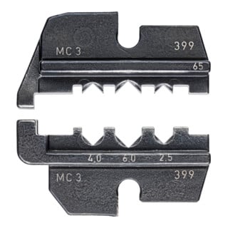 Matrices de sertissage, pour système de pinces de sertissage KNIPEX réf. : 97 43 XX Knipex