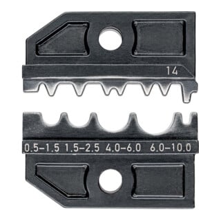 Matrices de sertissage, pour système de pinces de sertissage KNIPEX réf. : 97 43 XX Knipex