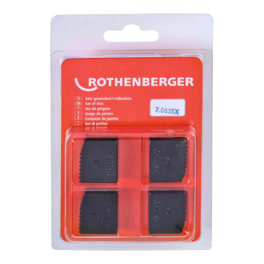 Matrices d'enfilage Rothenberger, BSPT R 1", Allemagne