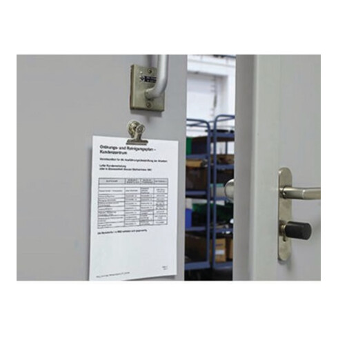 MAUL Briefklemmer 2183096 30mm nickel 2 St./Pack.