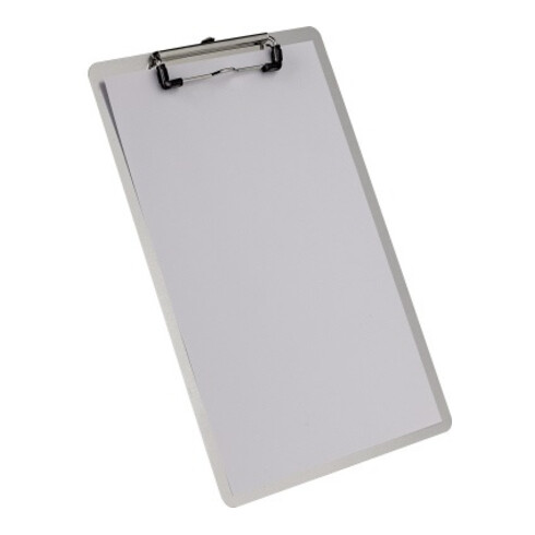 MAUL Schreibplatte 2352808 DIN A4 Klemmdicke 10mm Aluminium silber