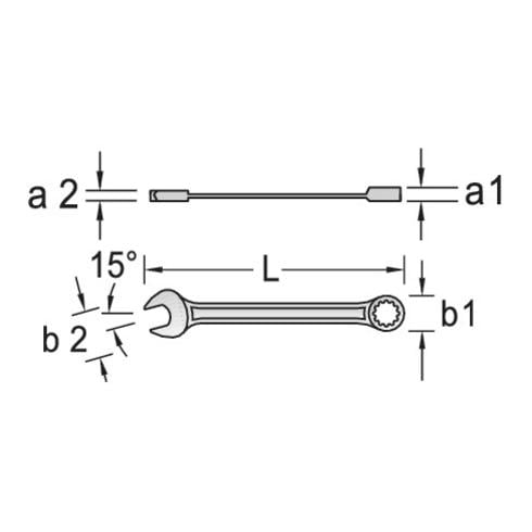 Maulschlüssel mit Ringratsche UD-Profil 1.1/4Zoll