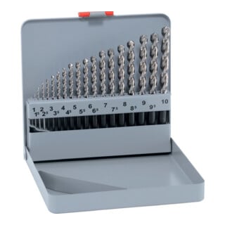 Maykestag Jeu de forets hélicoïdaux D338N 1-10 mm, 19 pièces
