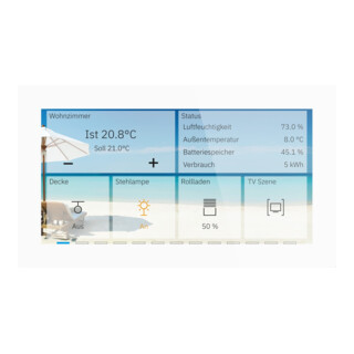 MDT Glas Touch BE-GTS06TW.01S 6 pouces blanc