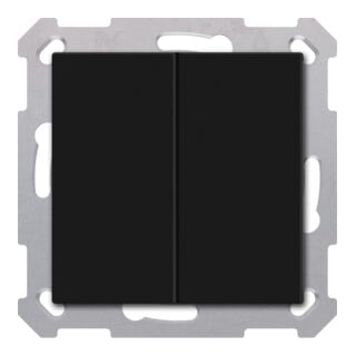 MDT Taster KNX Light 55 Basic 2f noir mat Neutral BE-TAL55B206.01