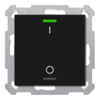 MDT Taster Light 55 1-fach RGBW noir mat Interrupteur BE-TAL550106.B1