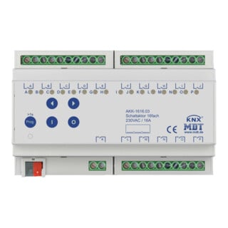 MDT technologies Actionneur de commutation 16 voies 8TE REG, 16A, 230VAC AKK-1616.03