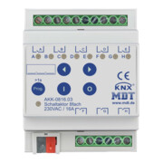 MDT technologies Actionneur de commutation 8 canaux 4U REG, 16A, 230VAC, Comp. AKK-0816.03-1