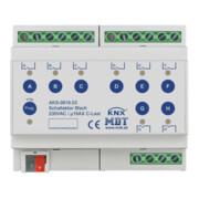 MDT technologies Actionneur de commutation 8 voies 6TE REG, 16A, 230VAC AKS-0816.03-1