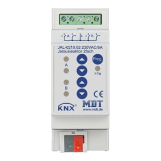 MDT technologies Actionneur de volet roulant 2 canaux REG, 10A, 230VAC JAL-0210.02