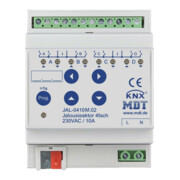 MDT technologies Actionneur de volet roulant 4 canaux 4TE, régulation, 10A, 230VAC JAL-0410M.02-1