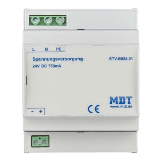 MDT technologies Alimentation 4TE REG, 750mA, 24VDC SELV STV-0024.01