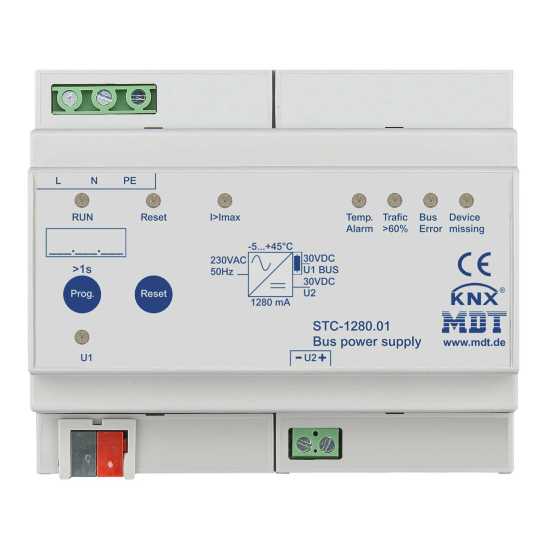 MDT technologies Alimentation bus 6TE, REG, 1280mA STC-1280.01