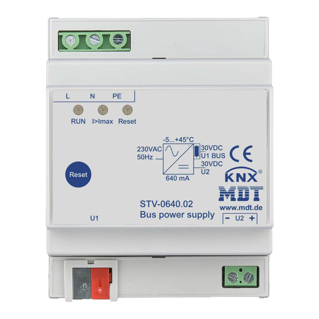 MDT technologies Alimentation bus régulée, 640mA STV-0640.02