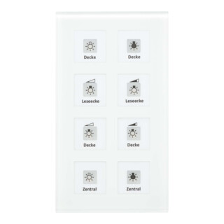 MDT technologies Capteur de verre Plus 8 voies blanc BE-GT08W.01