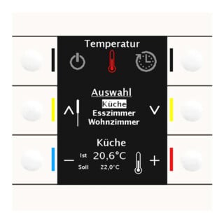 MDT technologies Centrale de commande Smart 86 écran couleur rws/brillant BE-BZS86.01