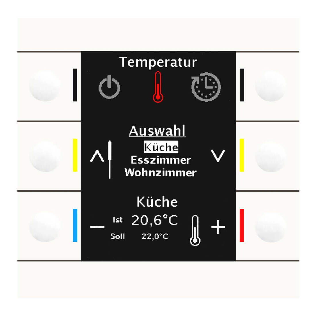 MDT technologies Centrale de commande Smart 86 écran couleur rws/brillant BE-BZS86.01