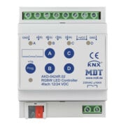 MDT technologies Contrôleur LED 4 canaux 4/8A, RGBW, 4TE, REG AKD-0424R.02-1