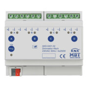 MDT technologies Dimmaktor 4-fach 6TE REG 250W, 230VAC AKD-0401.02