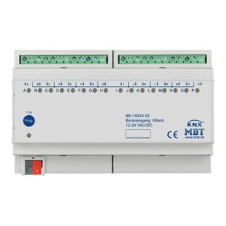 MDT technologies Entrée binaire 16 voies 8TE REG, 24VAC/DC BE-16024.02