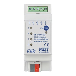MDT technologies Entrée binaire 4 canaux 2TE REG, sans potentiel BE-04000.02