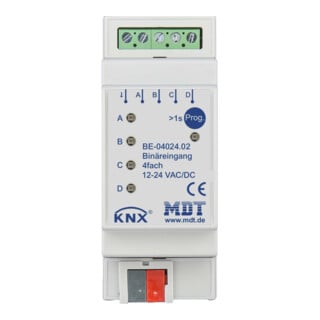 MDT technologies Entrée binaire 4 voies 2TE REG, 24VAC/DC BE-04024.02