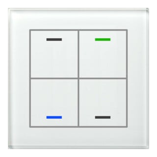 MDT technologies Glastaster II Light 4 voies RGBW, blanc, neutre BE-GTL4TW.01