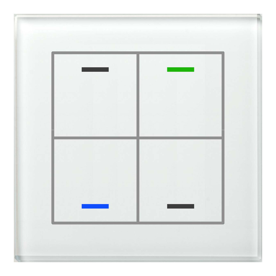 MDT technologies Glastaster II Light 4 voies RGBW, blanc, neutre BE-GTL4TW.01
